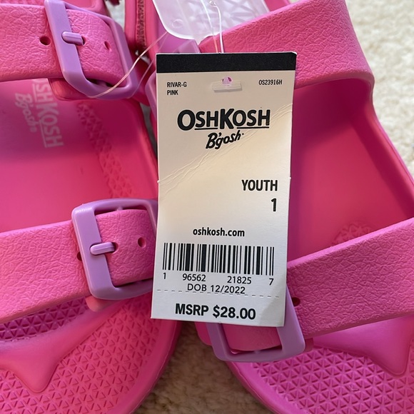 OSH KOSH B'GOSH Girls Sz 1Y NWT Pink Casual Play Sandal - Picture 7 of 11
